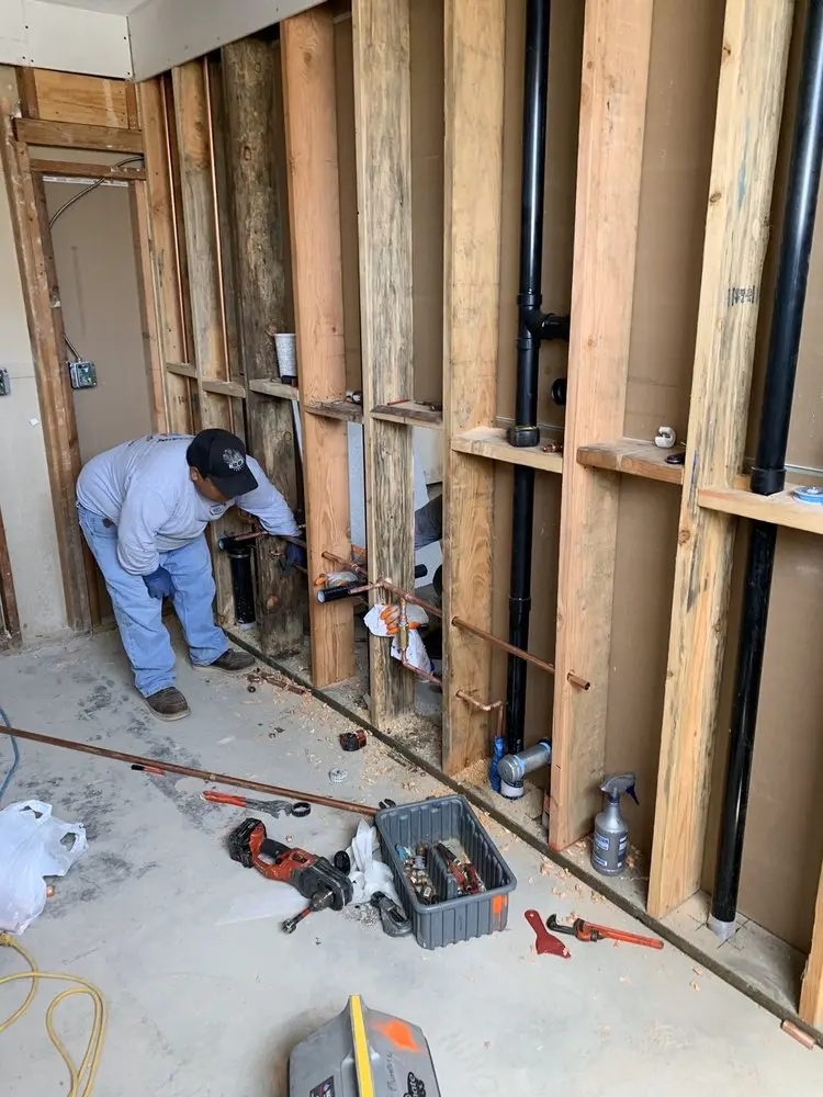 Commercial rough-in plumbing for Gas Line Repair in Dobson Woods